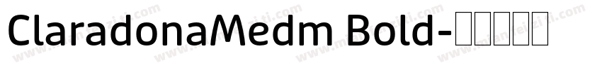 ClaradonaMedm Bold字体转换